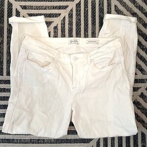 Jessica Simpson White Skinny Rolled Cropped Jeans | Size 8 or 29